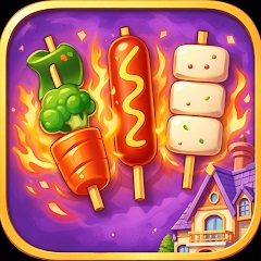 BBQ Kitchen: Match 3（多段階）【Android】